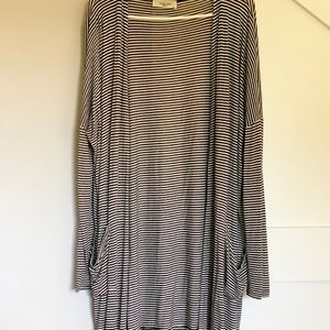 CJLA Sailor black and white cardigan